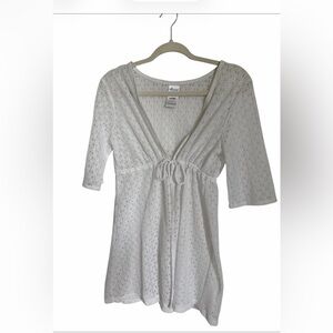 Catalina Delicate White Crochet swimming suit coverup.